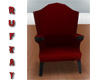 Dark Red Chair