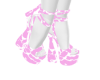 Pink Cow Heels