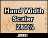 Hand Width Scaler 280%