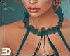 Teal Collar Crop Top