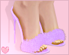 Kawaii Lilac Fur Heels