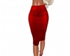 Beaded Skirt Red