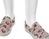 *B* Grey Floral Loafers