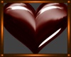 Brown Heart Sticker