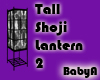 BA Tall Black Shoji Lamp