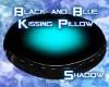 Black& Blue Kiss Pillow