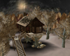 Snowy Twilight Treehouse