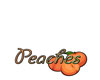 Peaches Head Sign