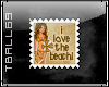 I love beach stamp