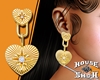 *HS CASA Heart Earrings