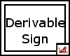 ~R~ Derivable Sign