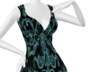 Teal and Black Dress