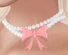 Pink Bow White Pearl 