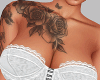 White Lace Corset Tatts