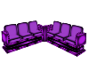(1M) Purple 6seater sofa