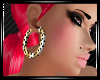 Hoops-Gold Black Dots