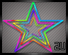 2u Neon Rainbow Star