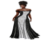 black&silver gown