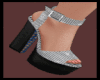 platform heels silver