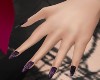 Purple Love finger Tatt