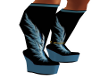 BLUE/BLACK WING BOOTS