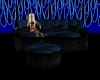 {CB}Black/blue couch