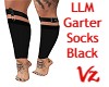 LLM Garter Socks Black