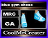 blue gym shoes
