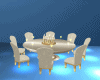 Regal White/Gold Dining