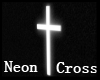 White Neon Cross