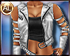 BIKER LEATHER-SILVER 2PC