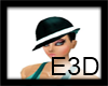 E3D- Black Teal Hat