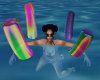 Colorful Floating Tubes