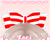 ❥ Candy Cane Bow