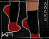 +KM+ Socks Black/Red