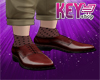 K- Maroon Suit Shoes