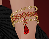 Gold & Rubies  Bracelet