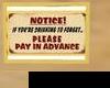 [68]pay in advance sign