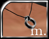 m.|Onyx ring/necklace