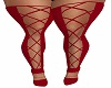 Red Xbm fishnet boots