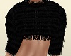 E* Fuzzi Black Fur Top