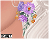 B | Purple Flower Earngs