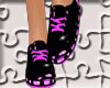 *D*:black & purple shoes