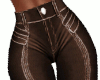 Detailed Brown Jeans