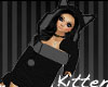 |K< Black Kitty Top