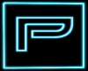 Neon Letter P Sign