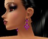 *k* Purple Diam Earrings