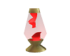 Red Brass Lava Lamp