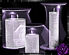 Violetly glass candles