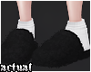 ✨ Fuzzy Black Slippers